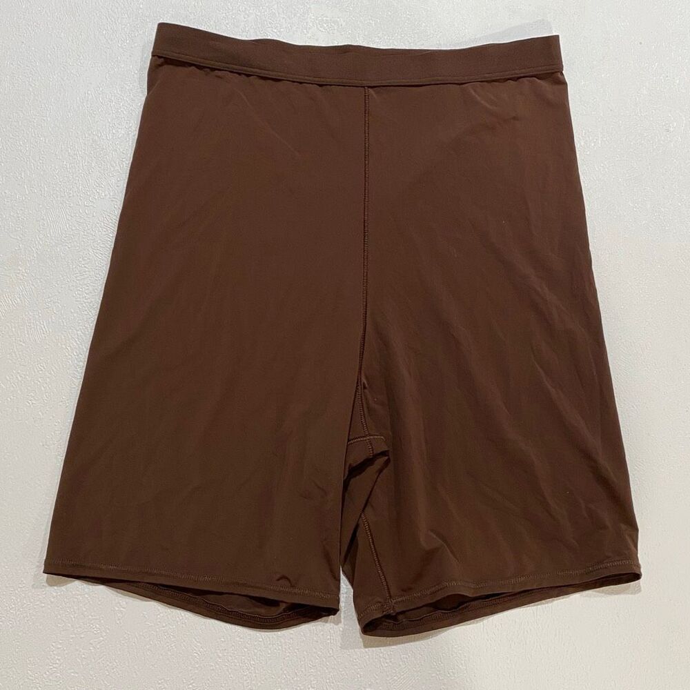 Aerie SMOOTHEZ Brown High Waisted Boyshort Shorts Medium